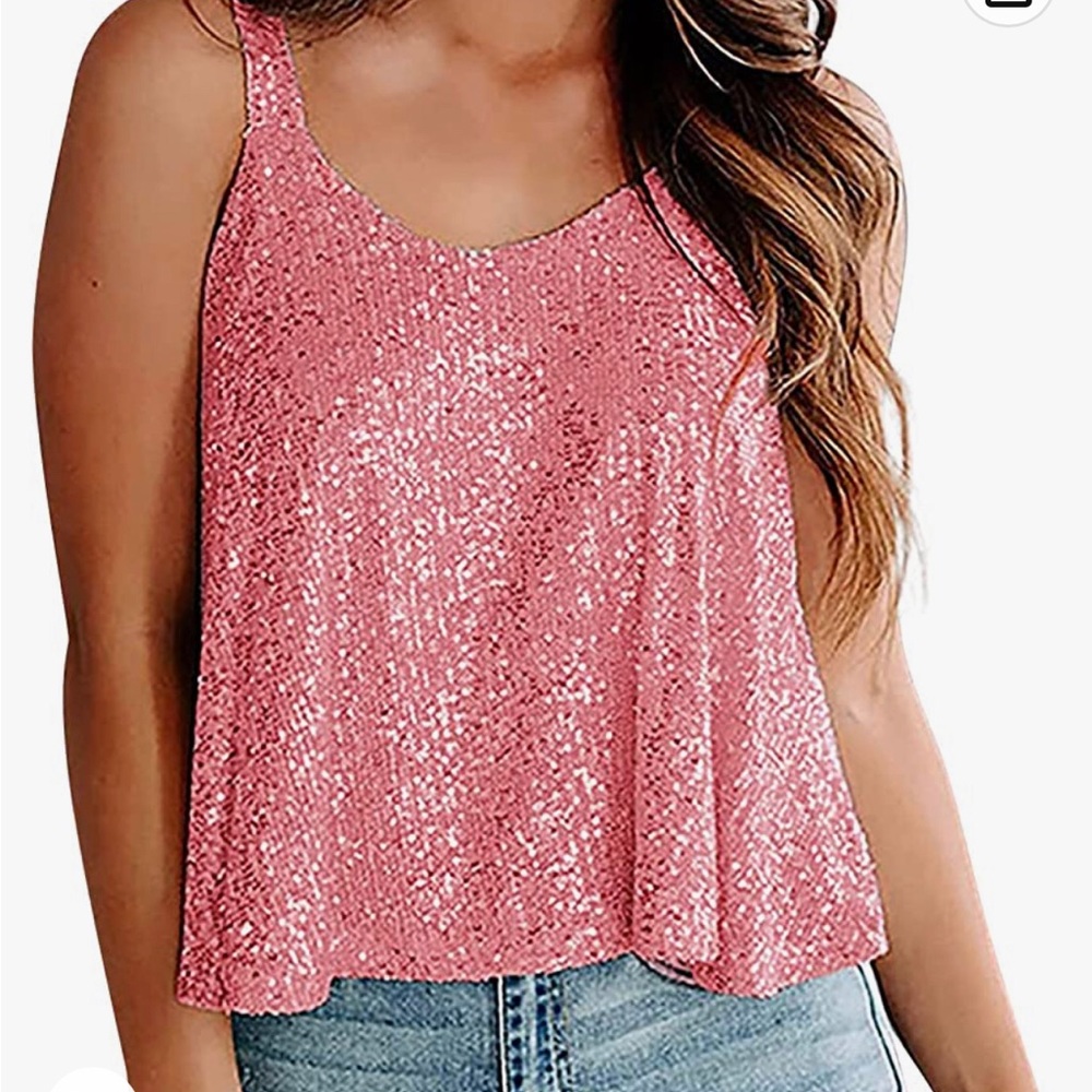 Sparkle Top-pink - Picture 4 of 8